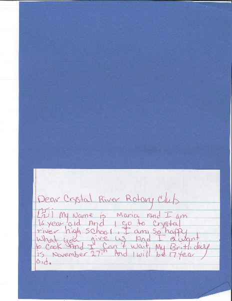 2012 Thank You Notes Ms Rowlinson\'s class